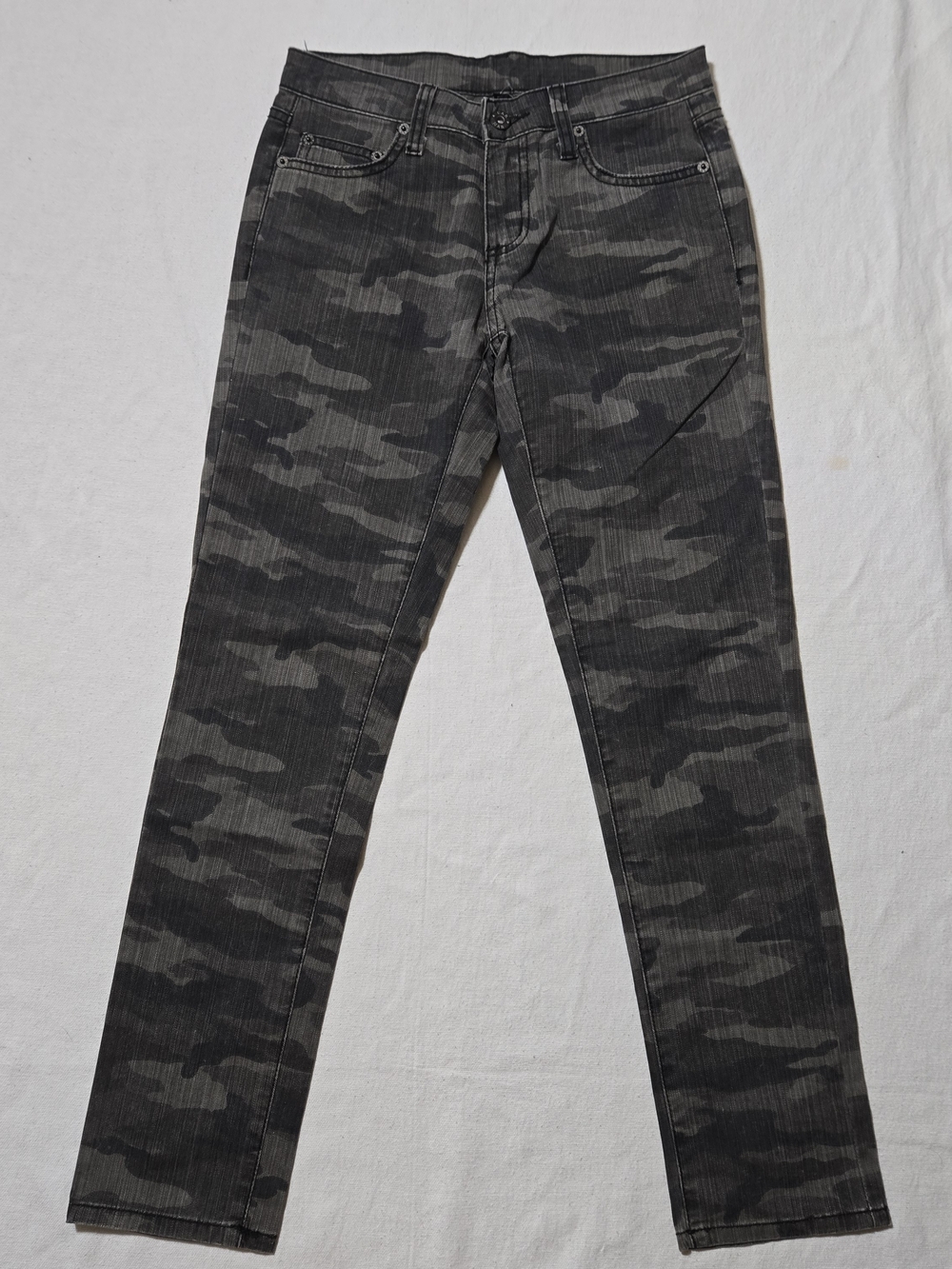 Carmar Gray Camouflage Ankle Jeans